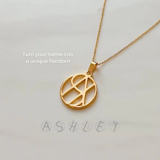 50% OFF🔥Personalized Name Monogram Necklace